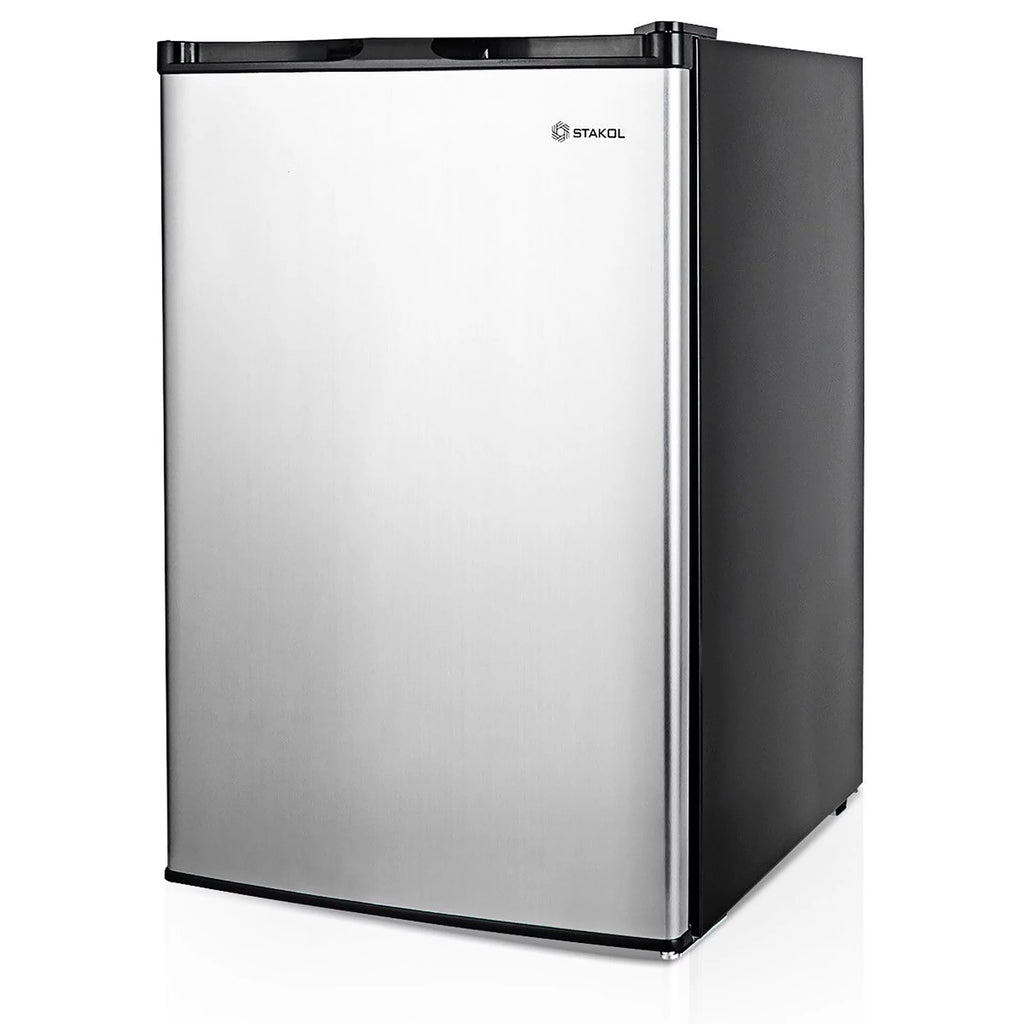 3 cu.ft. Compact Upright Freezer with Stainless Steel Door Q695