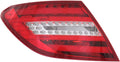 2008-2011 Mercedes-Benz C350 Tail Light Assembly Driver Side w/Bulbs V700