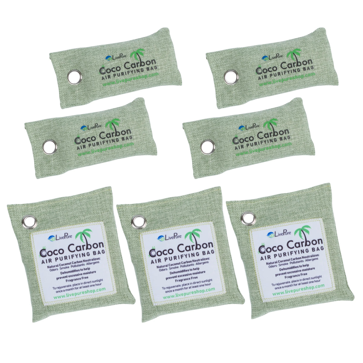 Coconut Carbon Air Purifying Bag 7-Pack U606