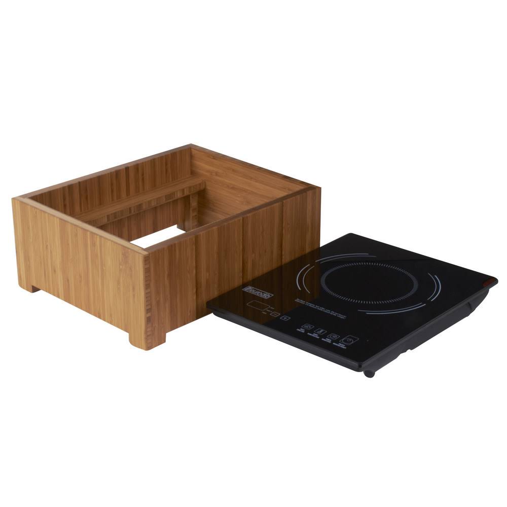 Bamboo Countertop Induction Cooker, 120V, 1600W J962753