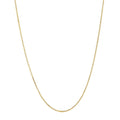 14k Solid Gold Yellow Box Chain Necklace 0.6 mm 13 inches L63885