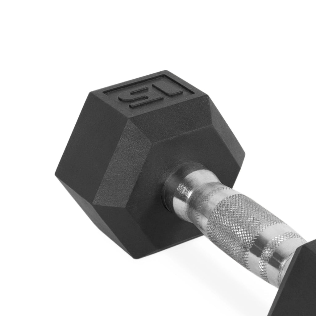 10lb Coated Rubber Hex Dumbbell Pair W1240