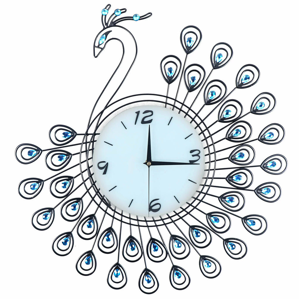20" 3D Metal Crystal Wall Clock D972