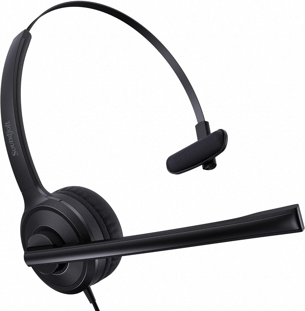 USB Headset with Microphone, Noise Cancelling Mic, On-Ear, Pack of 2 V476476
