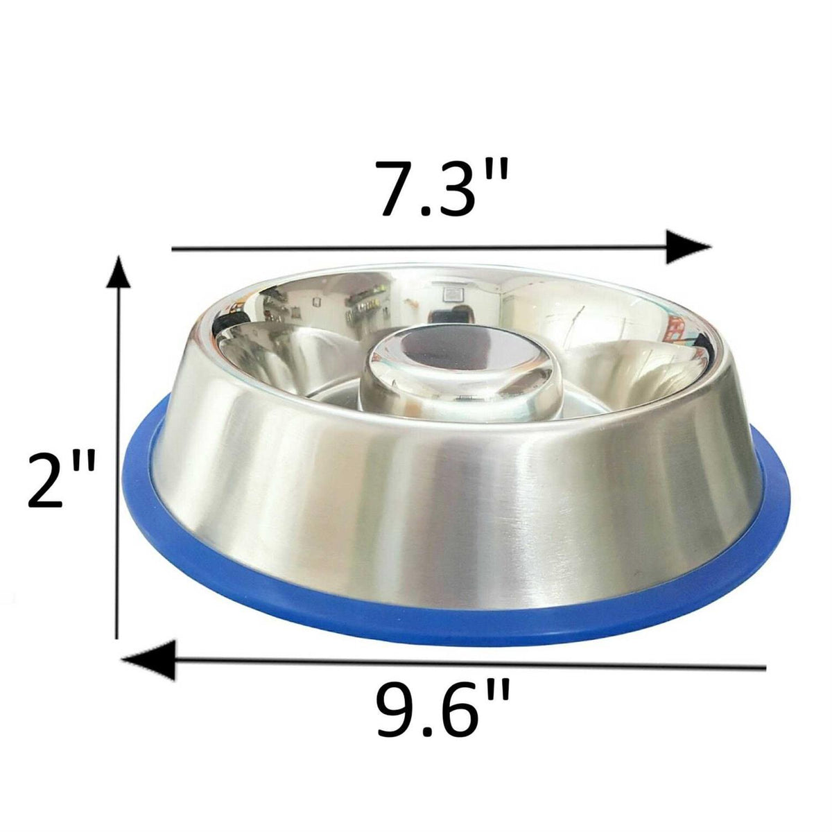 Slow Feed Anti Bloat Dog Bowl with Silicone Base Z781