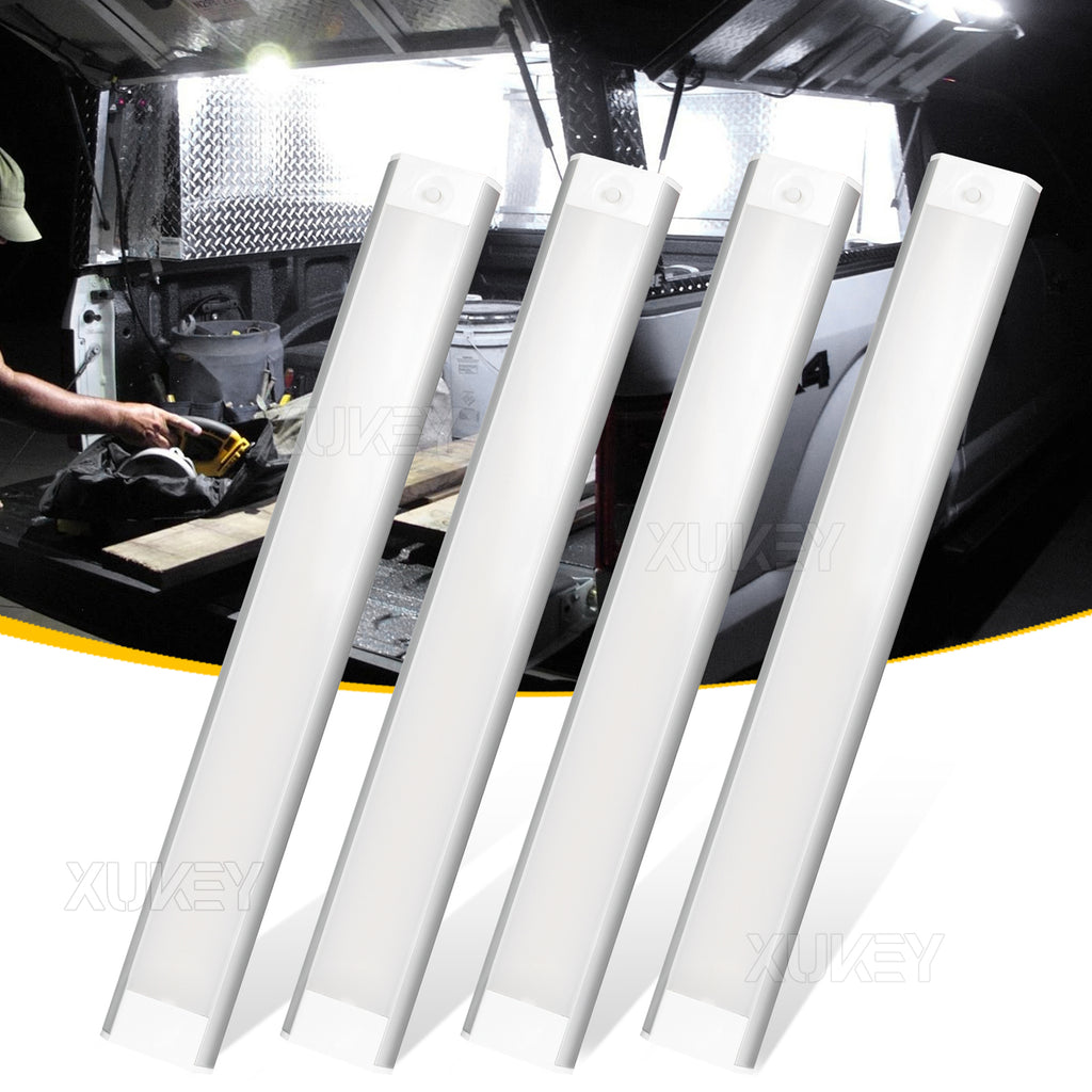 4pc RV Car Interior Led Ceiling Lights Strip Bar Boat Camper Trailer 10W Bright White L5922