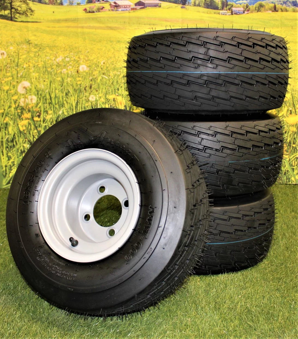 18x8.50-8 Gray Tire and Wheel Assembly Set of 4 B885459