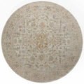 Ivory Natural Round Rug F965