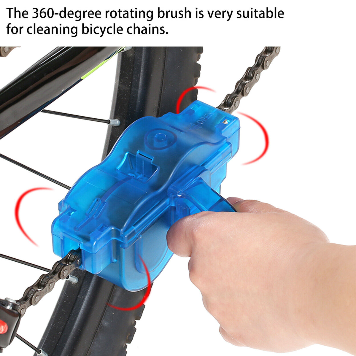 Bicycle Chain Cleaner Cleaning Brush Wheel Kit F986308