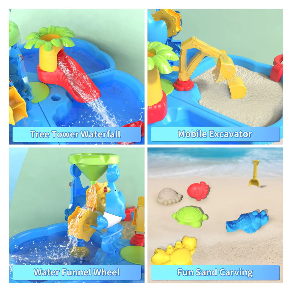 4 in 1 Sand and Water Play Table for Toddlers T24685