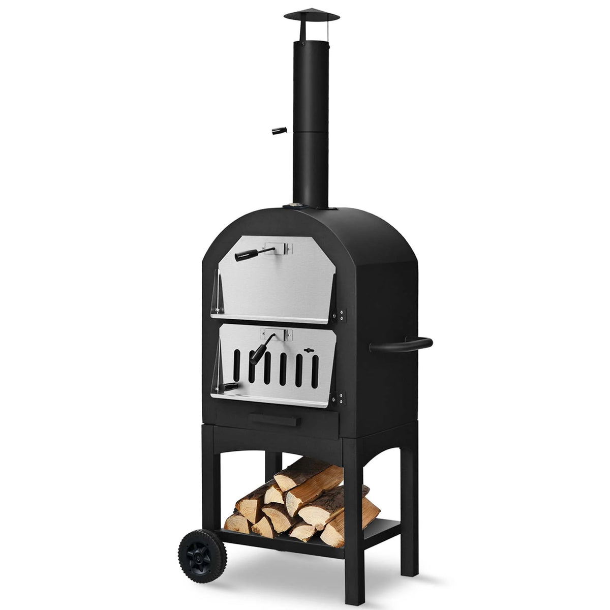 Outdoor Wood Fire Pizza Oven with Pizza Stone E8660