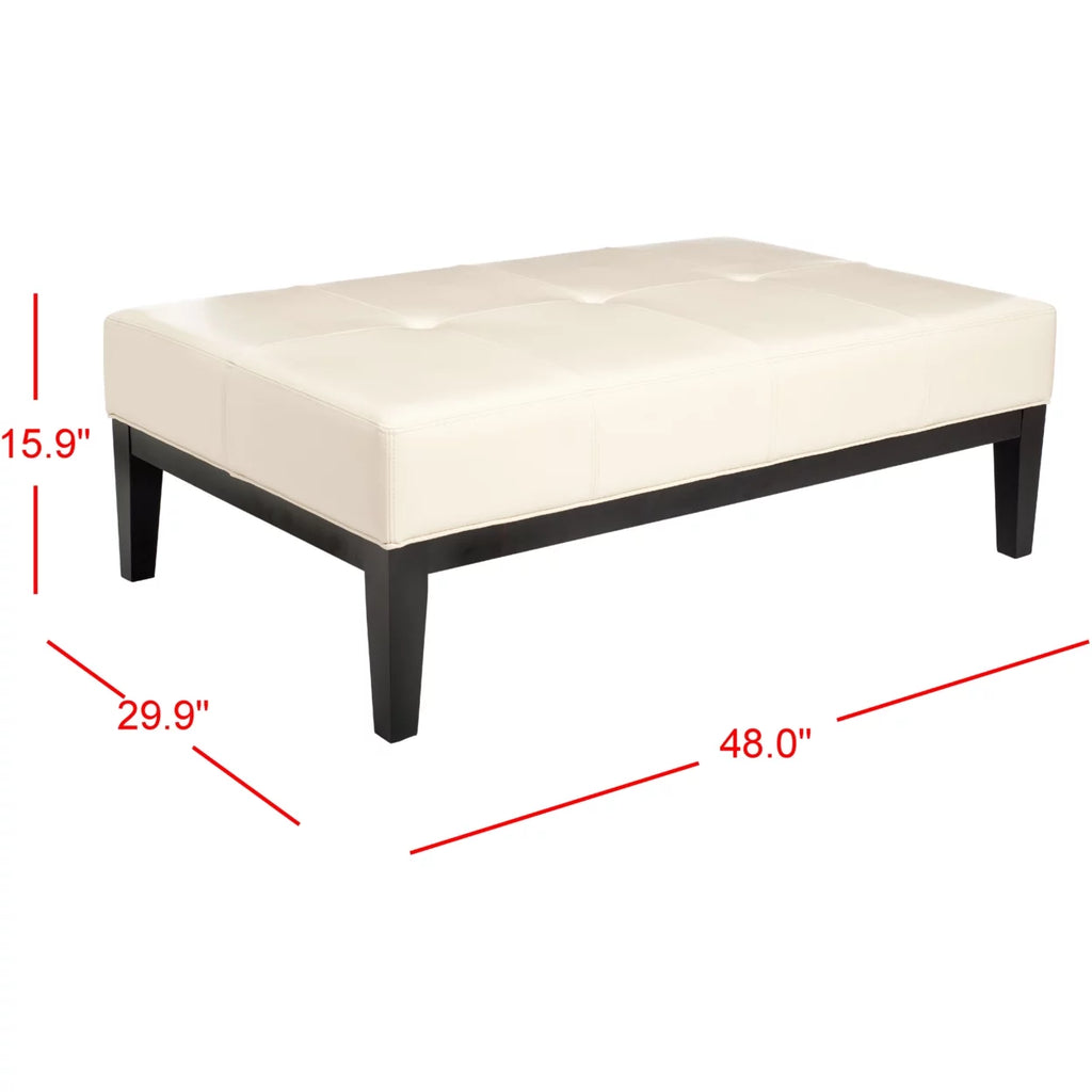Cream Rectangular Cocktail Ottoman L544419