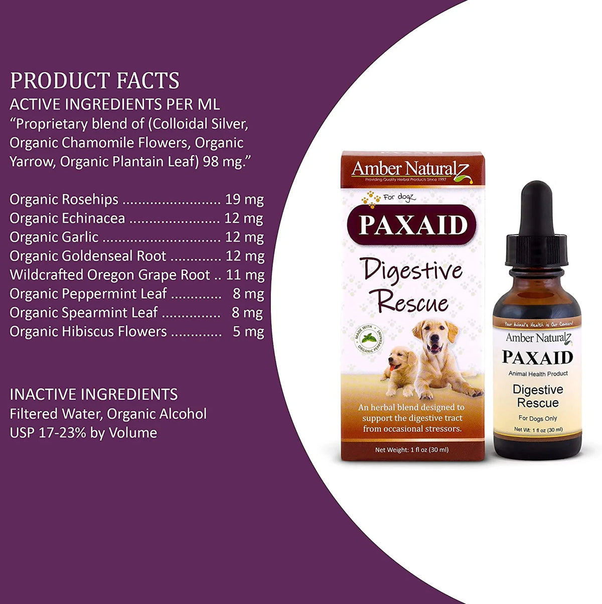 Paxaid Digestive & Immune Support, 1 oz U84074