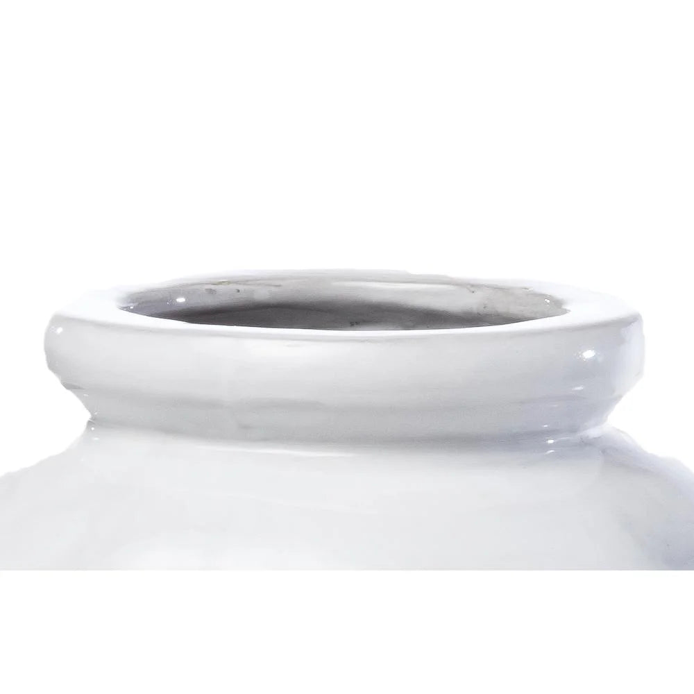 8 Pocket Ceramic Strawberry Planter in White A579