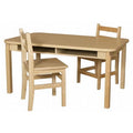Four Seat Student Desk with Hardwood Legs T507280