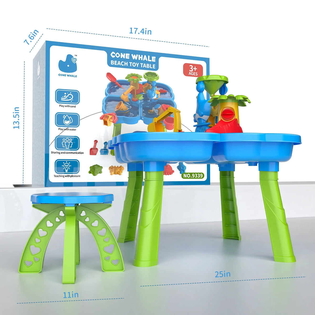 4 in 1 Sand and Water Play Table for Toddlers T24685