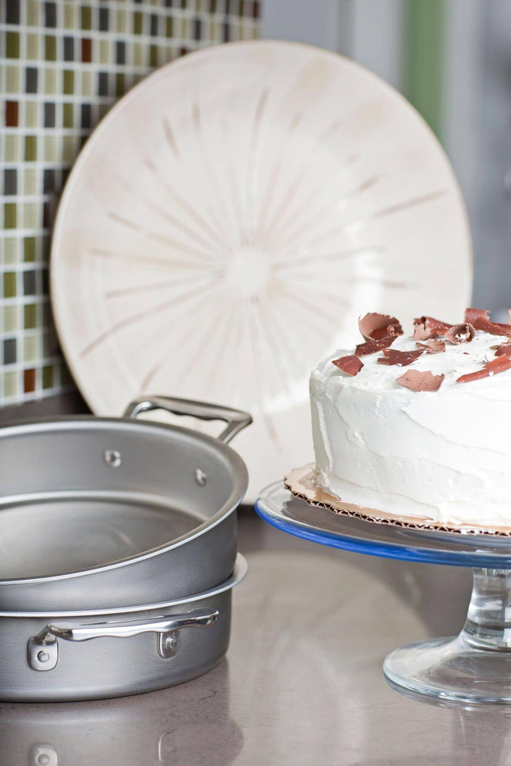 9x22 Round Stainless Steel Cake Pan B609419