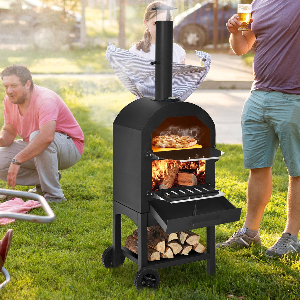Outdoor Wood Fire Pizza Oven with Pizza Stone E8660