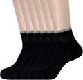 Cushioned Non-Binding Wide Top Cotton Ankle Socks 6 Pairs H1878