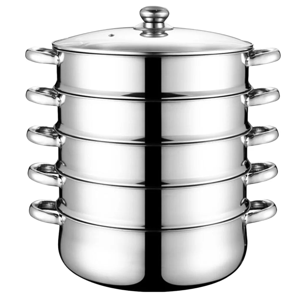 Stainless Steel 5 Layers 28cm Steamer Stockpot E767471