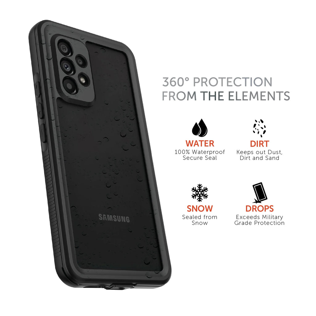 Black/Clear Waterproof Phone Case for Samsung Galaxy A53 5G H727342