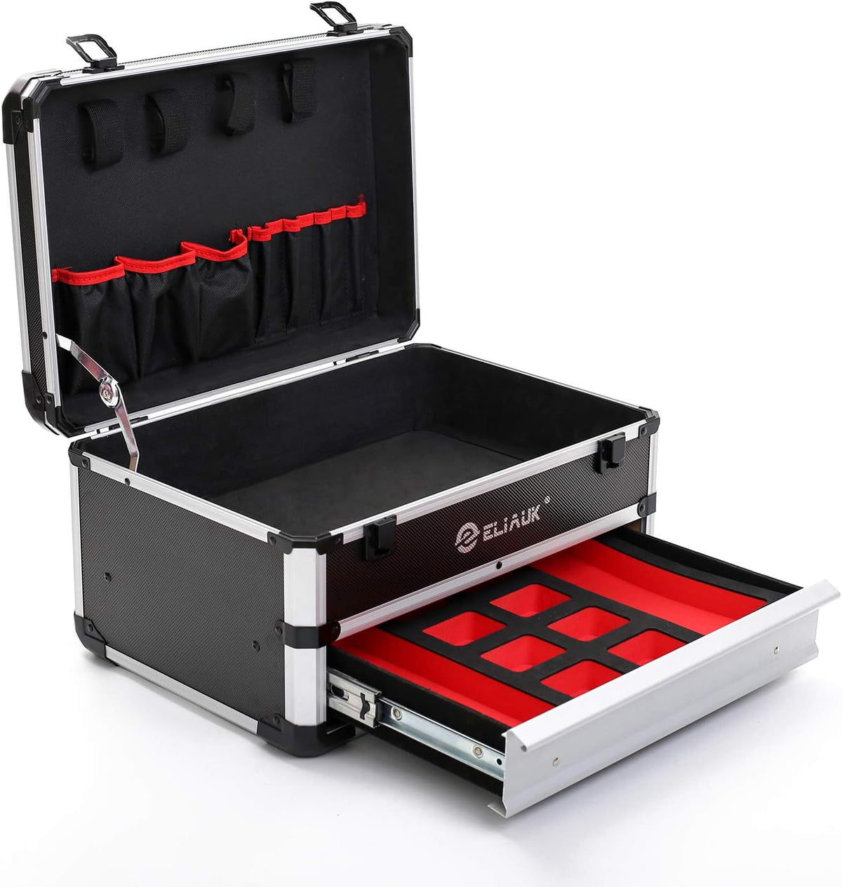 Portable Aluminum Tool box with Drawer L82683