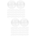 100 pcs Plastic Transparent Fillable Balls O544