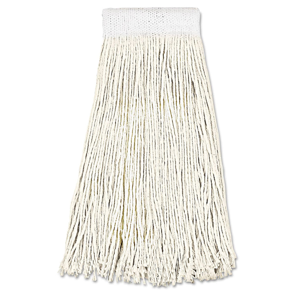 Cotton Fiber Mop Head, White, 24oz, 12/Carton A178369