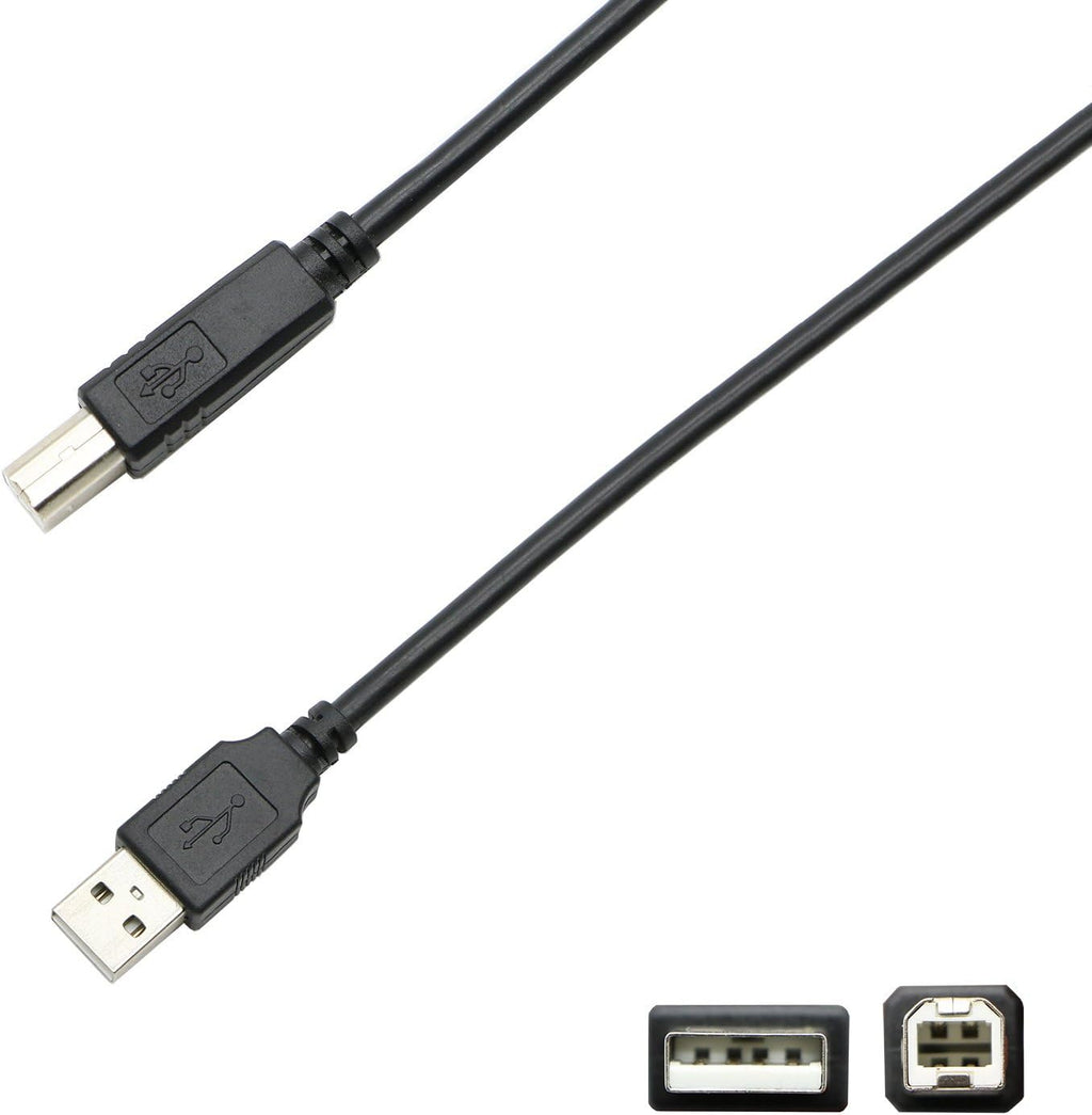 USB 2.0 Cable A Male to B Male (100 Feet) Pack of 2 L616842