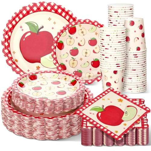 250 Pcs Fall Disposable Tableware Set Serves 50 K297