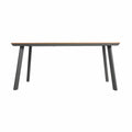 Aluminum and Faux Wood Dining Table Q804003