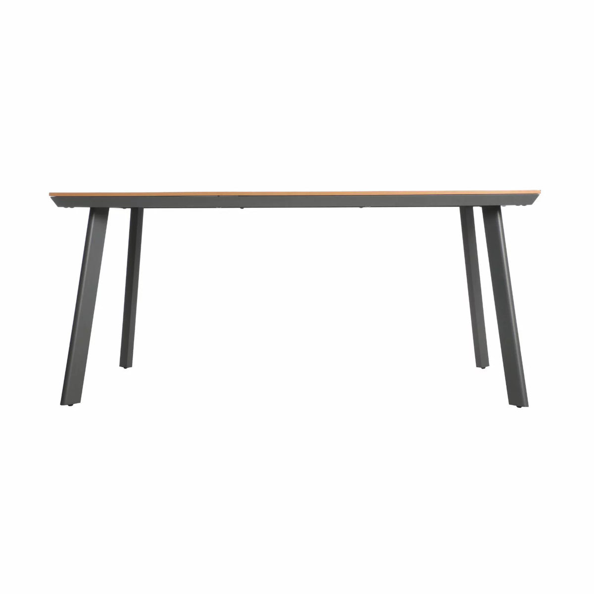 Aluminum and Faux Wood Dining Table Q804003
