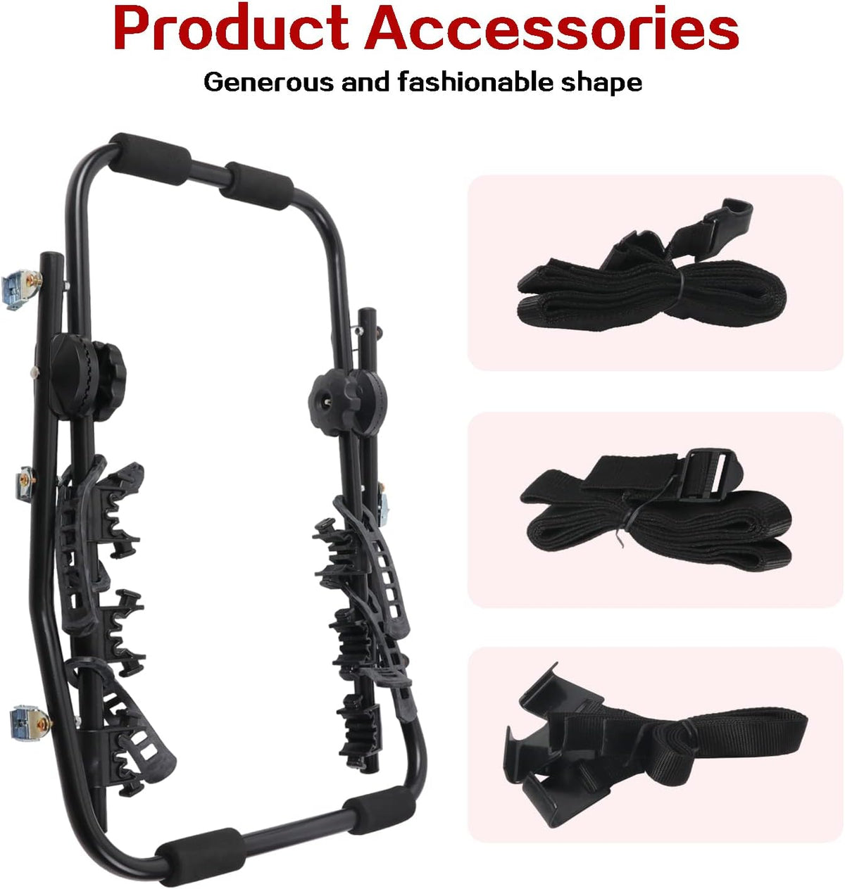 3 Bike Trunk Mount Bike Rack for Cars U9363