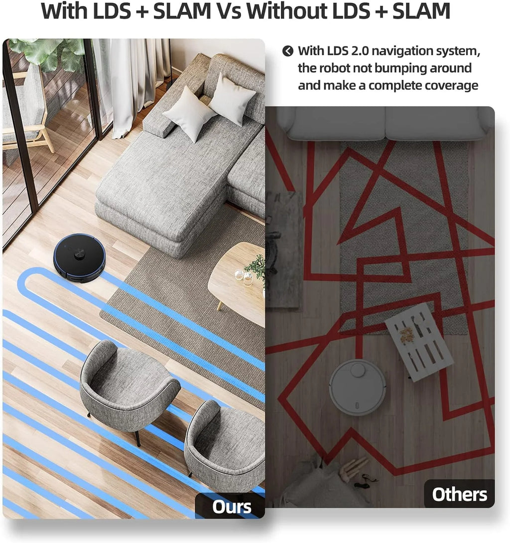 Robot Vacuum Cleaner Self-Emptying 2700Pa 3 in 1 Smart Mapping J229786
