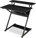 Black 3 Tier Z-Shape Computer Desk T722510