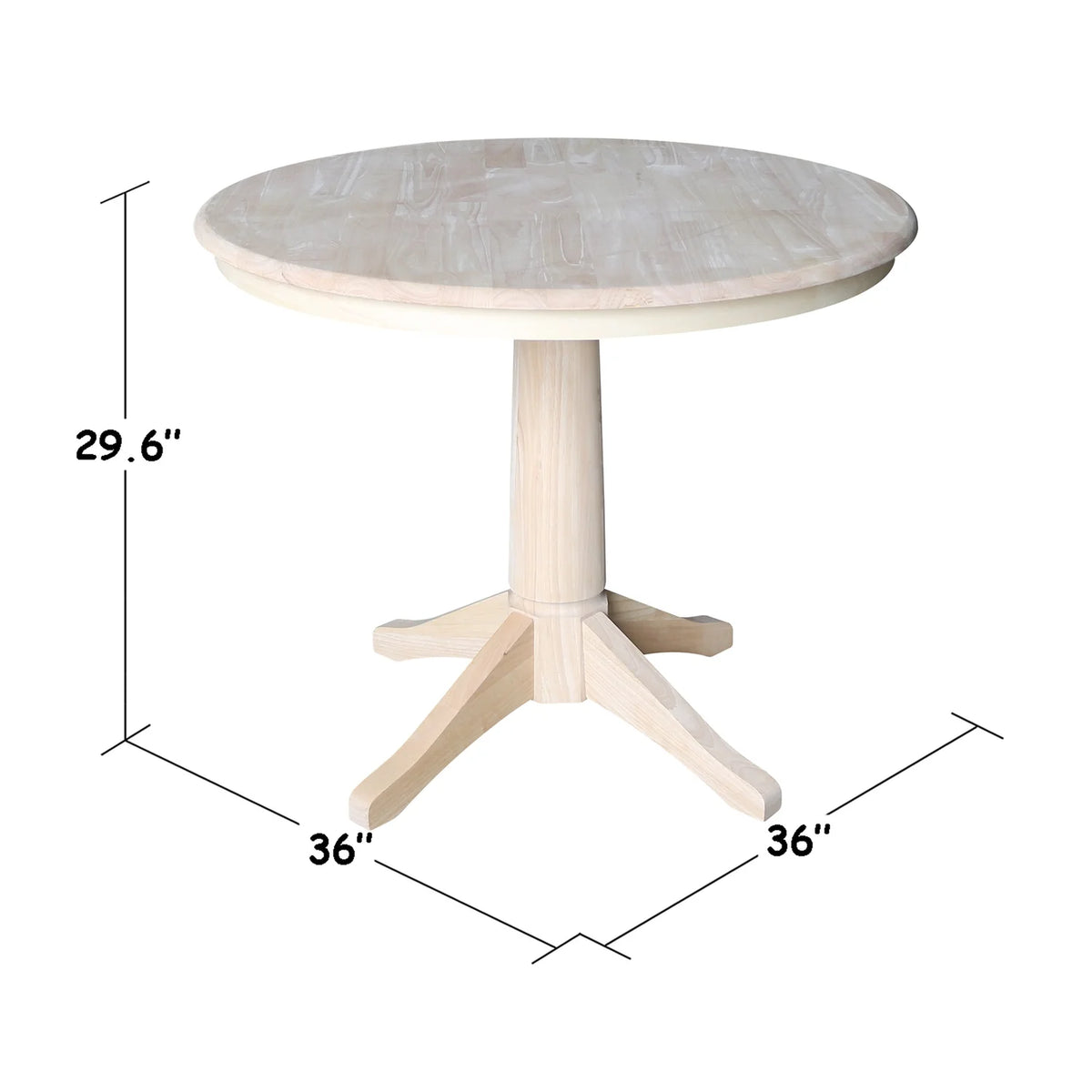 36" Round Pedestal Dining Table W55231