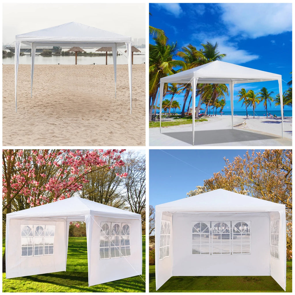 3 x 3m White Waterproof Tent Z702619