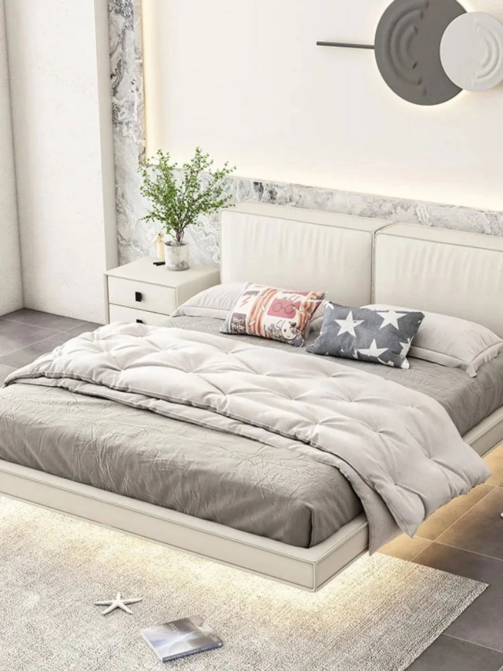 Leather Queen Bed Frame E162