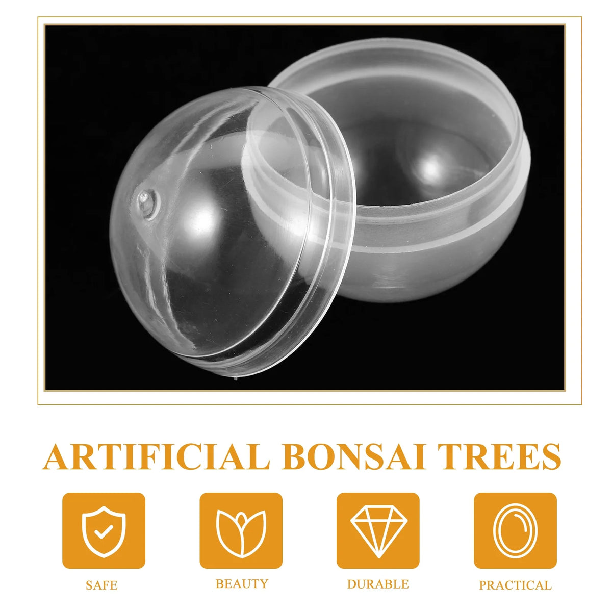 100 pcs Plastic Transparent Fillable Balls O544