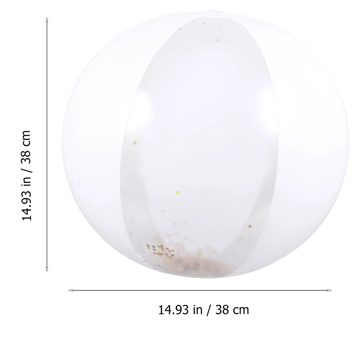 3Pcs Inflatable Sequin Beach Balls N1616
