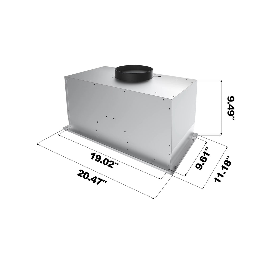 20 inch 450 CFM Stainless Steel Insert Range Hood M509