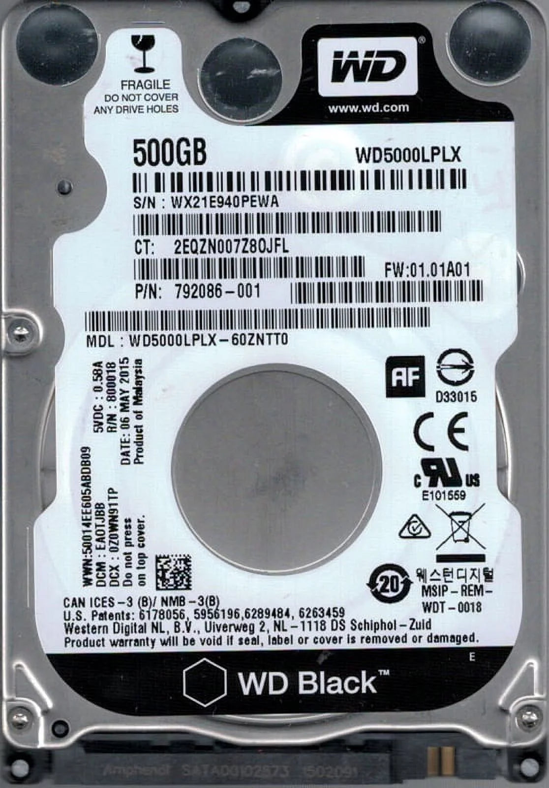 500GB Hard Drive O665