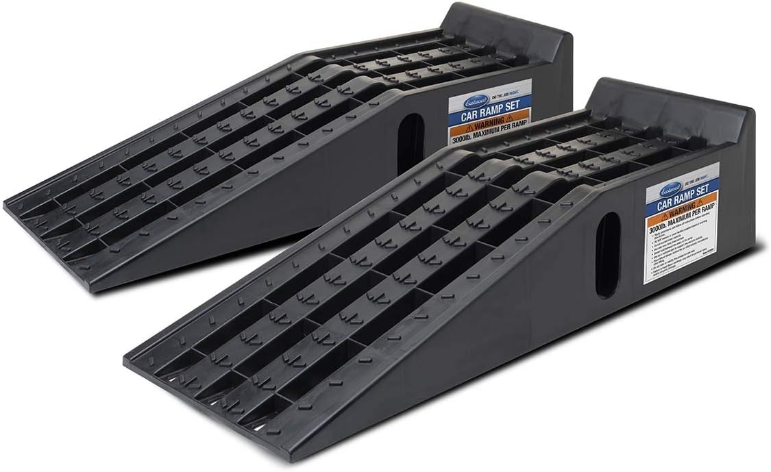 Car Ramp Set 3 Tons Total Capacity 1.5 tons Each Rubber Feet K1413