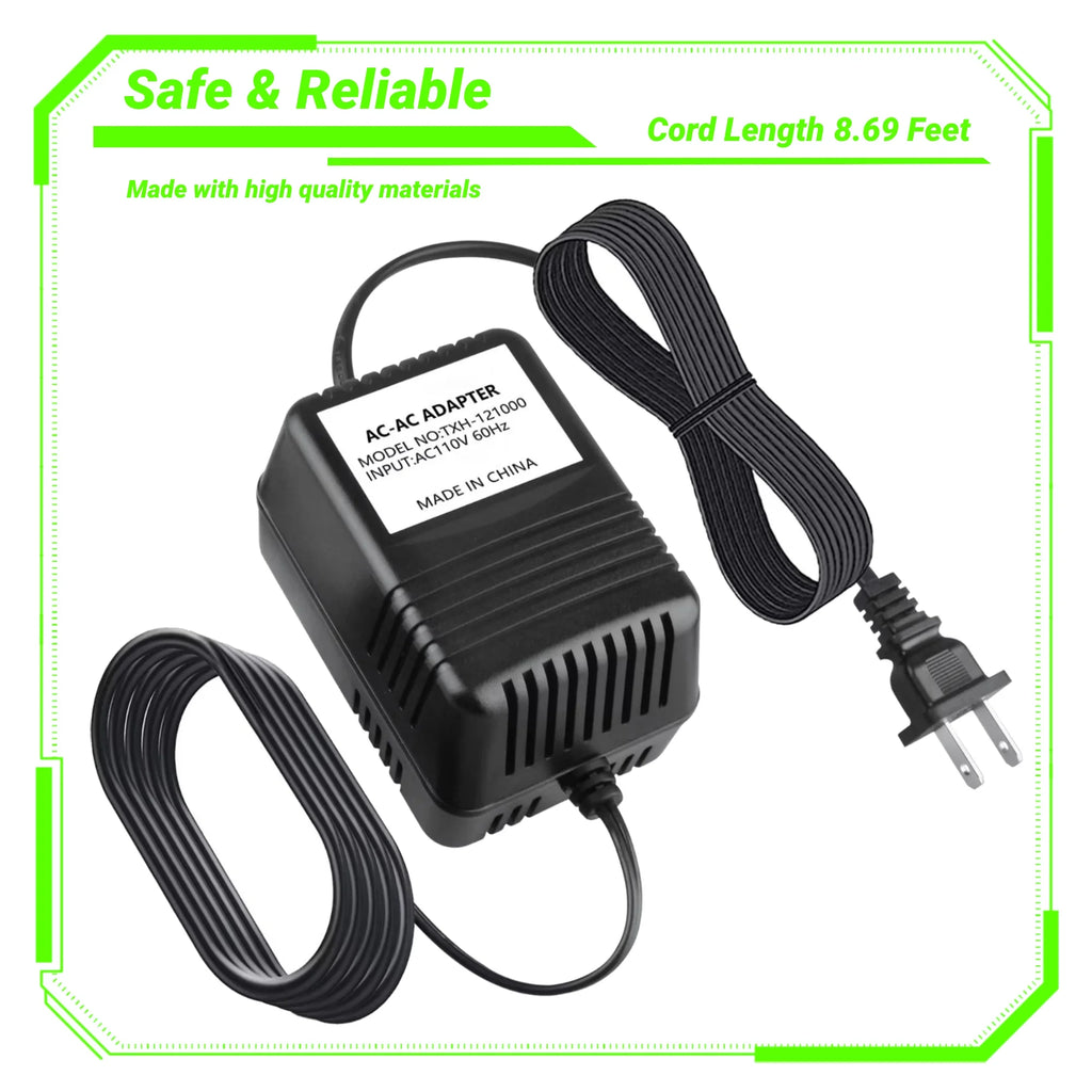 12V AC to AC Adapter Power Supply Cord Charger O309990