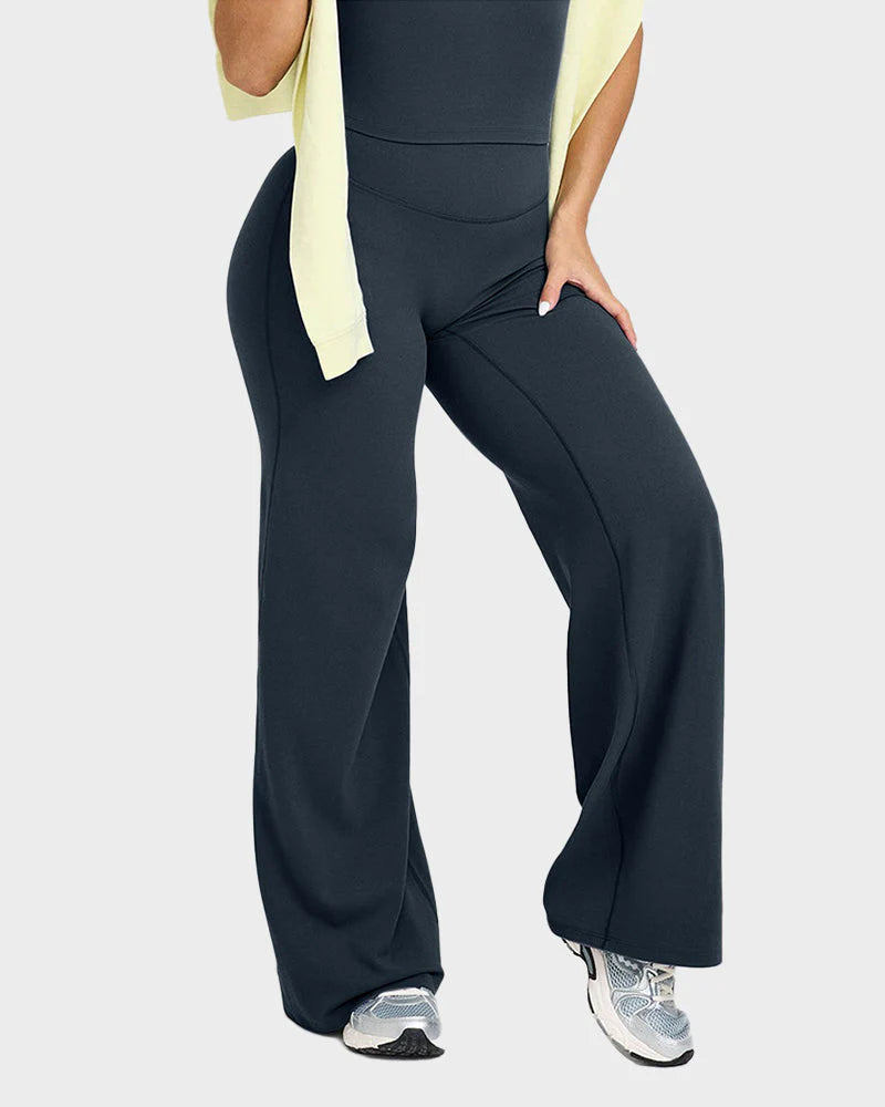 High-Waisted Wide-Leg Yoga Pants W808763