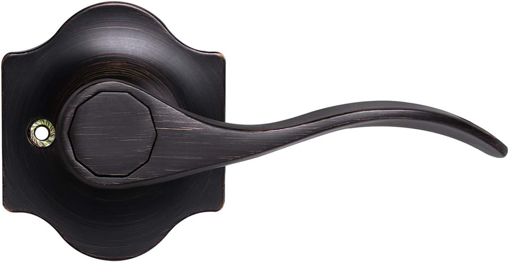 6 Pack Antique Privacy Door Handles Oil Rubbed Bronze Door Lever Set S435