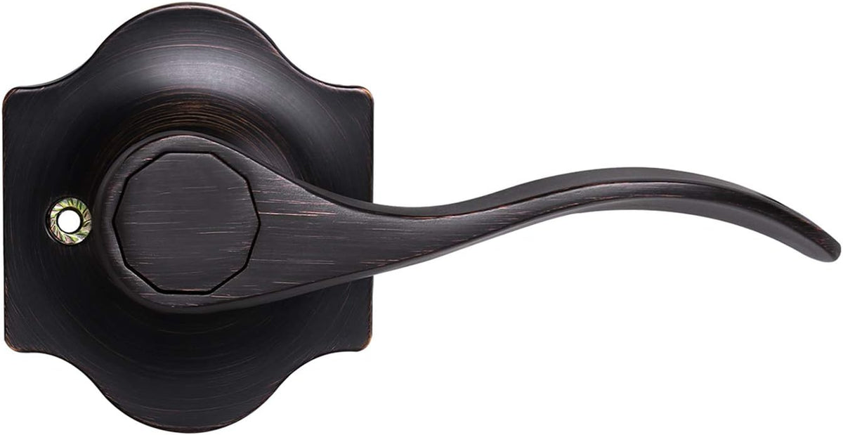 6 Pack Antique Privacy Door Handles Oil Rubbed Bronze Door Lever Set S435