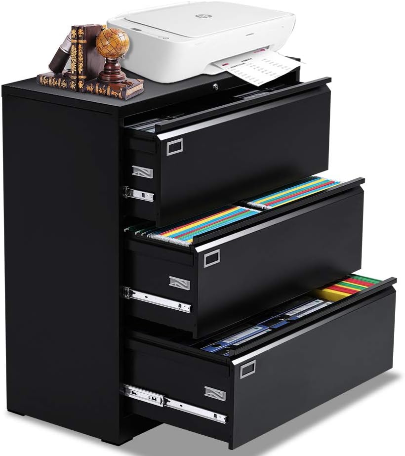 4 Drawer Locking Metal Lateral File Cabinet F715358