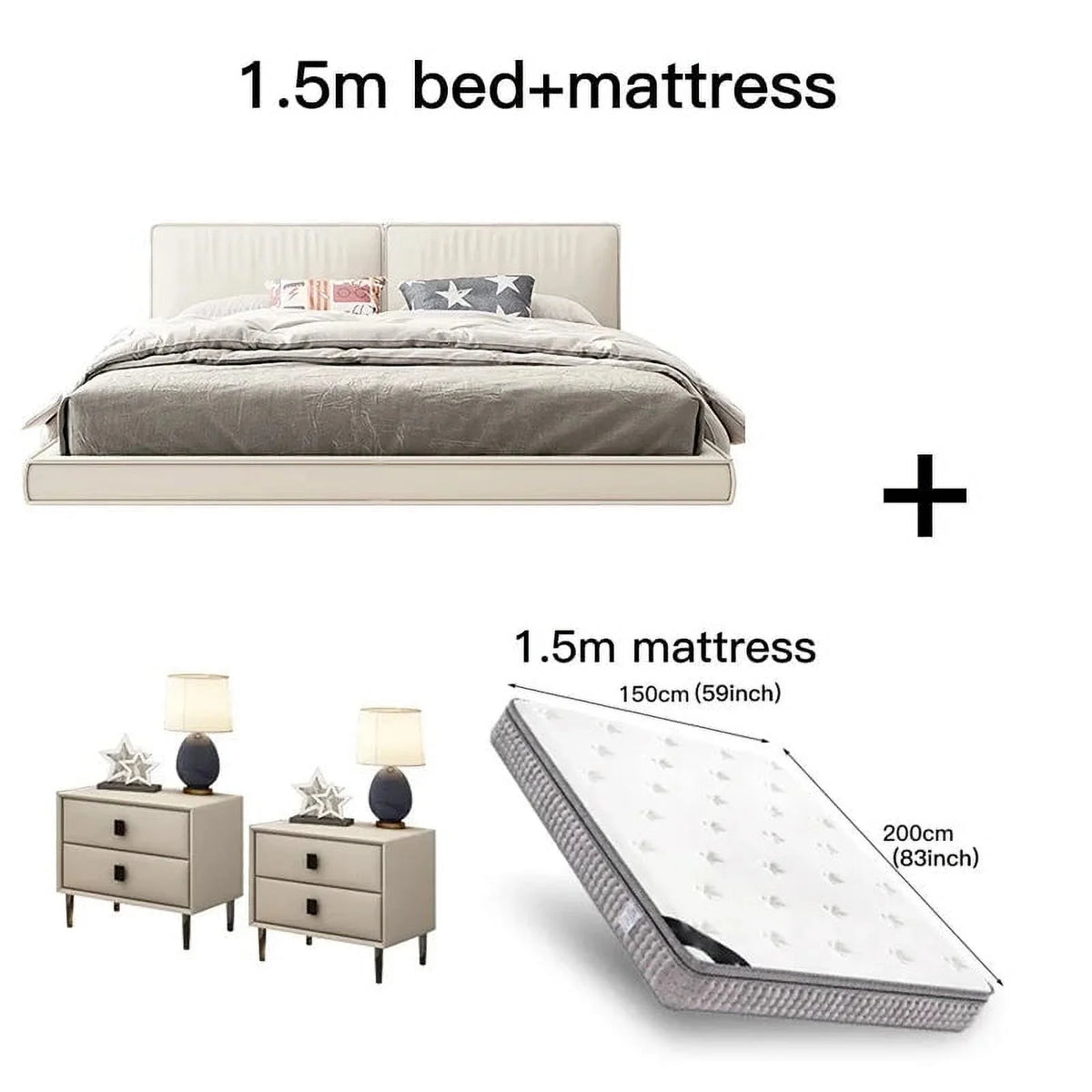 Leather Queen Bed Frame E162