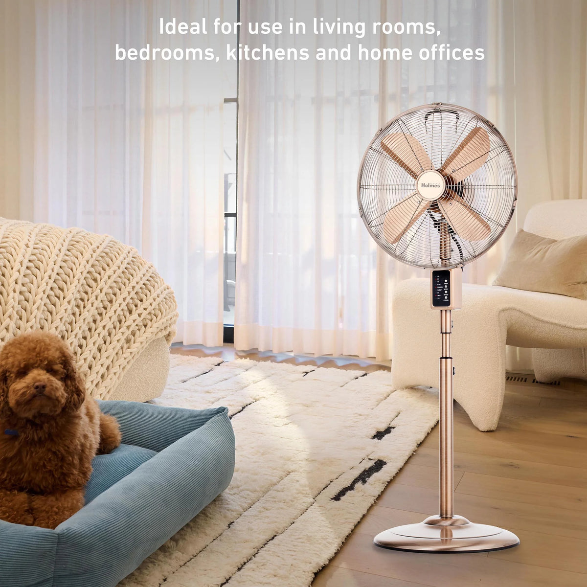 16" Digital Oscillating Metal Stand Fan G24852